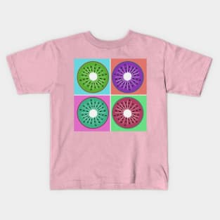 Andy Warhol Pop Art Style Kiwis Kids T-Shirt